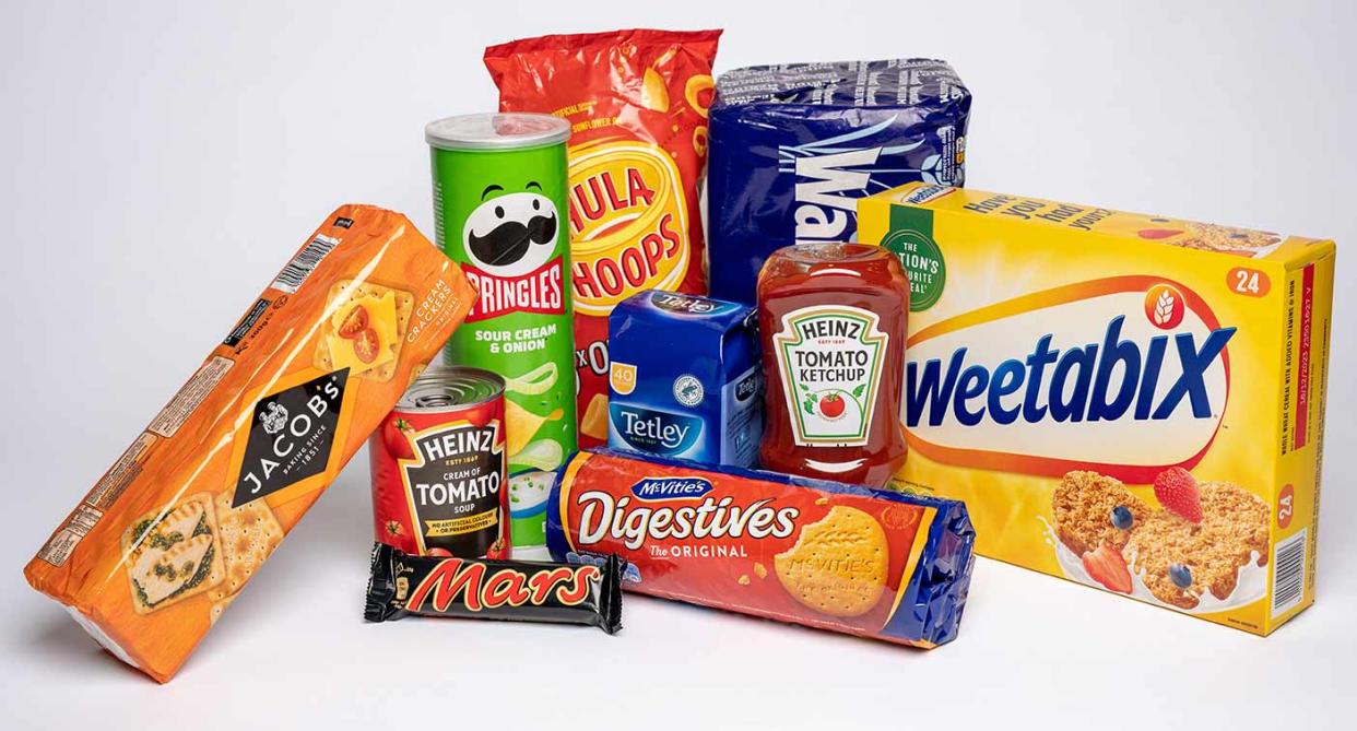 The small basket of 10 food items had risen in price from £14.18 to £16.60 a percentage increase of 17%. (SWNS)