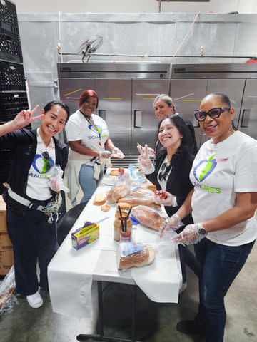 <p>Scan Group</p> Team members participate in SCAN’s Volunteer Time Off (VTO) Day at Mary’s Kitchen in Anaheim on June 6.