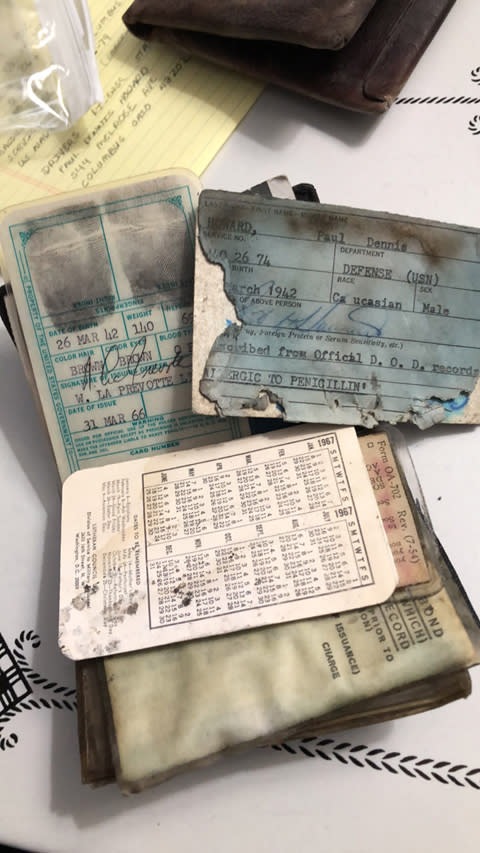 contents of a wallet missing for 53 years