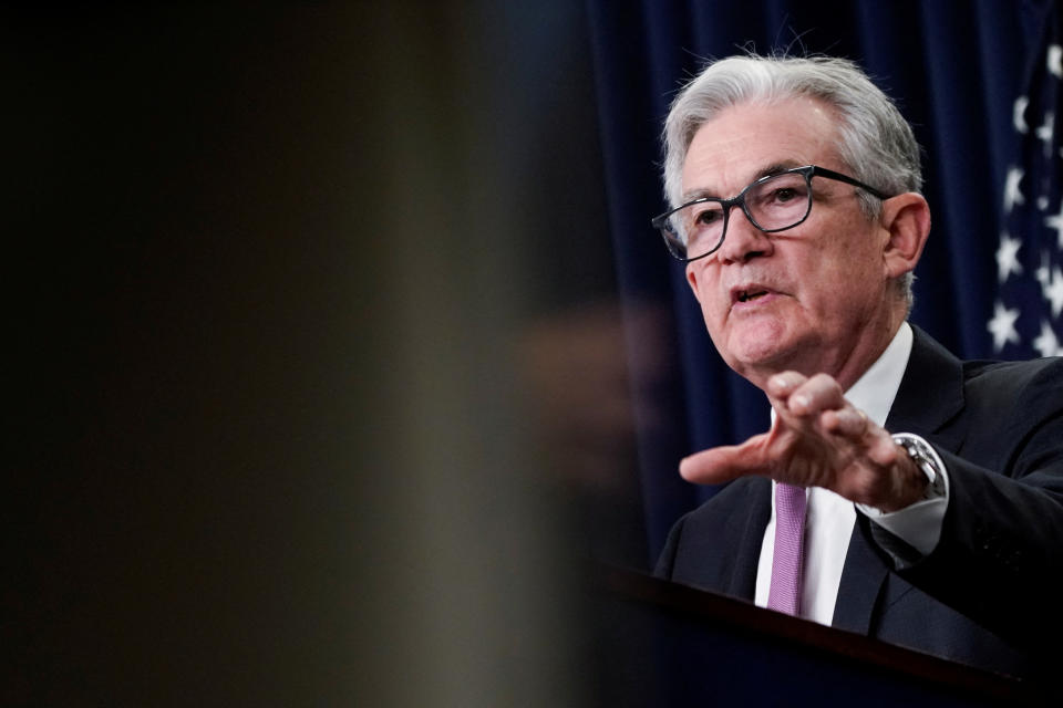 Federal Reserve Board Chairman Jerome Powell speaks during a news conference following a two-day meeting of the Federal Open Market Committee (FOMC) in Washington, U.S., July 27, 2022. REUTERS/Elizabeth Frantz