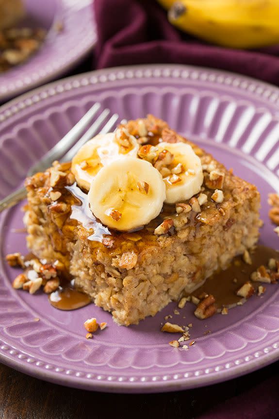 Banana Pecan Baked Oatmeal