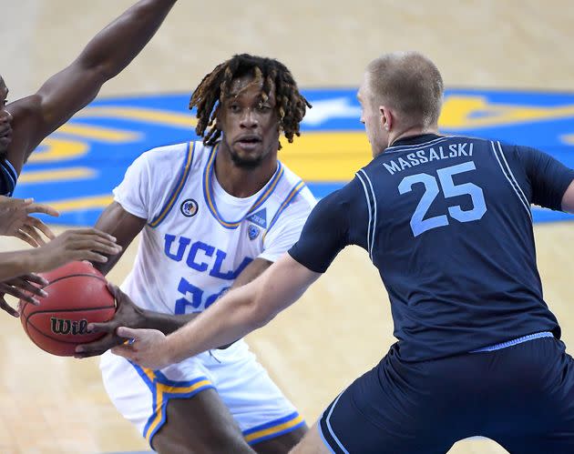 Jalen Hill of UCLA in a 2020 game against the University of San Diego. (Photo: Jayne Kamin-Oncea via Getty Images)