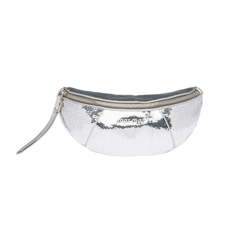 <a rel="nofollow noopener" href="https://store.miumiu.com/en/miumiuus/handbags/handbags-belt-bags/5BL010-959-F0118-V-OOO" target="_blank" data-ylk="slk:Sequin Belt Bag, Miu Miu, $1220We’re here for the sparkle (day or night).;elm:context_link;itc:0;sec:content-canvas" class="link ">Sequin Belt Bag, Miu Miu, $1220<p>We’re here for the sparkle (day or night).</p> </a>