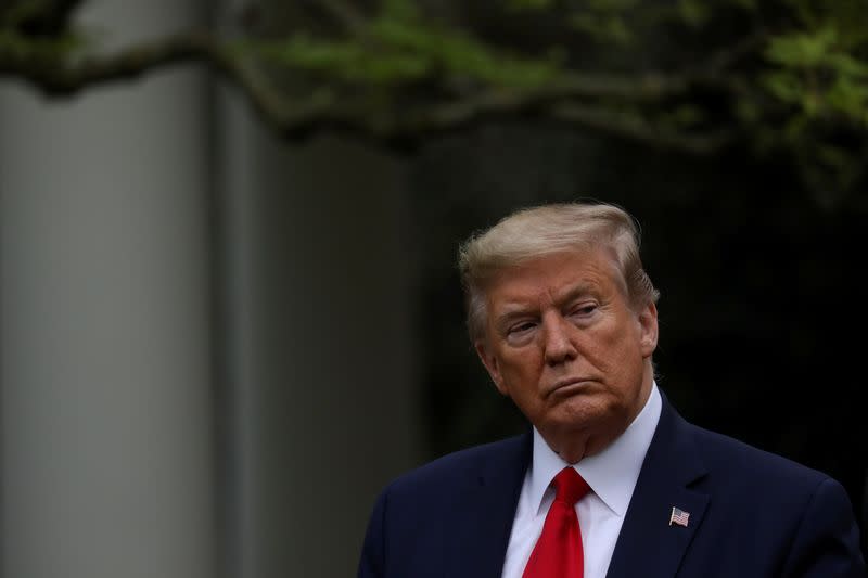 U.S. President Trump leads daily coronavirus response briefing at the White House in Washington