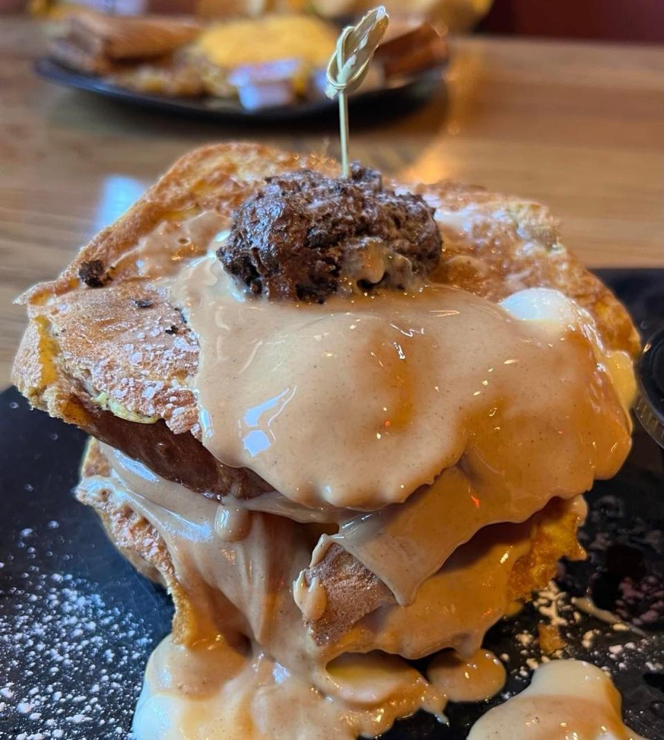 Walther's Twin Tavern's most popular items include its peanut butter and Oreo French toast. The North Canton restaurant also serves lunch and dinner.