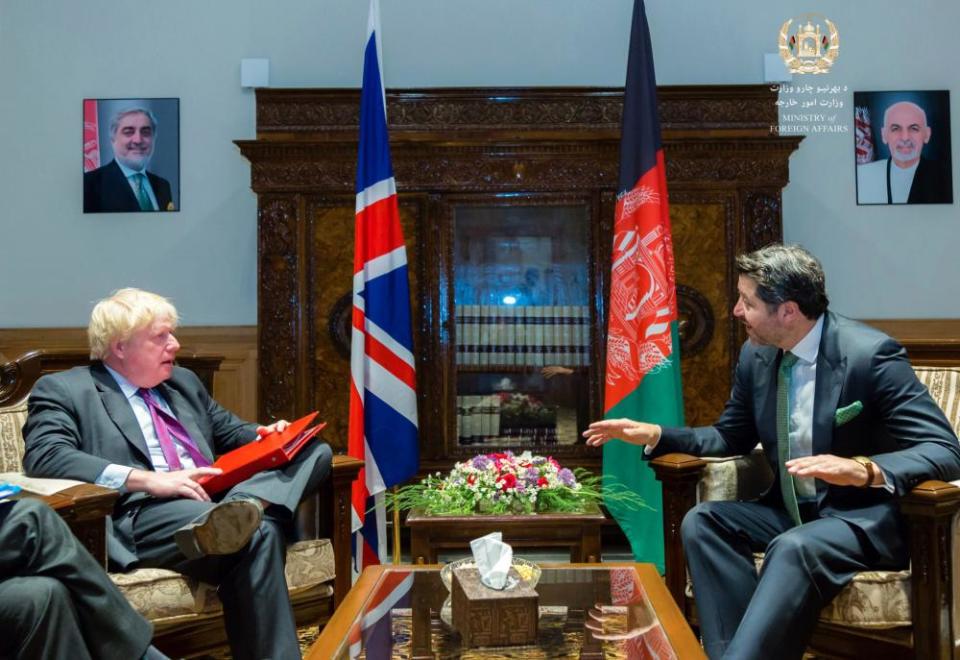 Johnson and Khalil Karzai