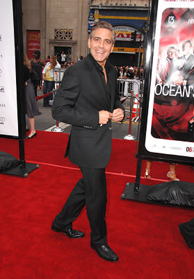 George Clooney at the Los Angeles premiere of Warner Bros. Pictures' Ocean's Thirteen