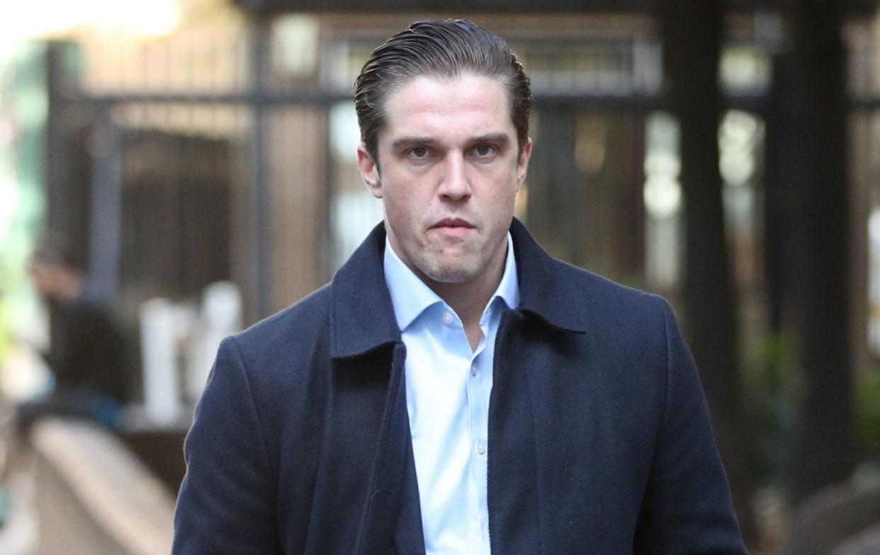 Towie star Lewis Bloor arriving at Southwark Crown in 2019. The case against him and five others has collapsed - PA