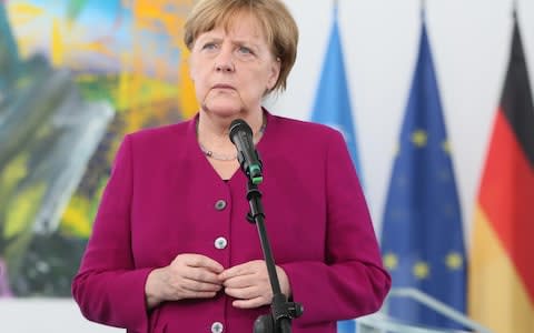  German Chancellor Angela Merkel  - Credit: Anadolu