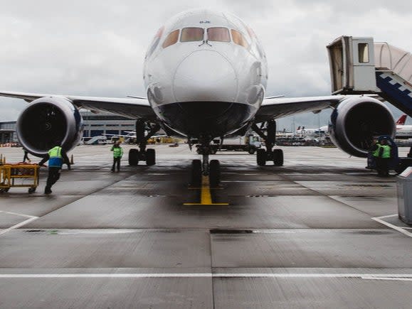 Making contact: British Airways Boeing 787 at Heathrow (Stuart Bailey/BA)