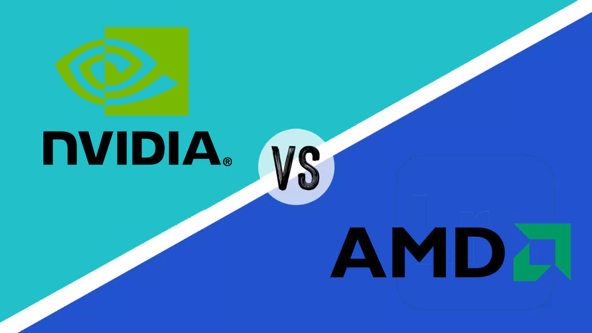  AMD vs Nvidia - vs image with both logos 