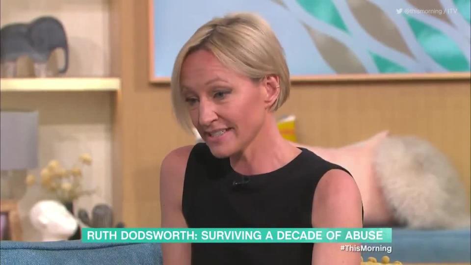 <p>ITV weather presenter Ruth Dodsworth talks to This Morning about the abuse she suffered at the hands of her ex-husband Jonathan Wignall, who has been jailed.</p>
<p>Credit: @thismorning via Twitter / ITV</p>