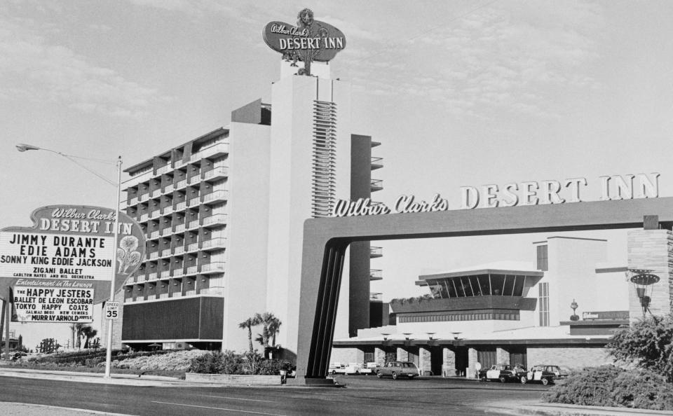 The exterior of the Desert Inn in Las Vegas, Nevada, in 1967.