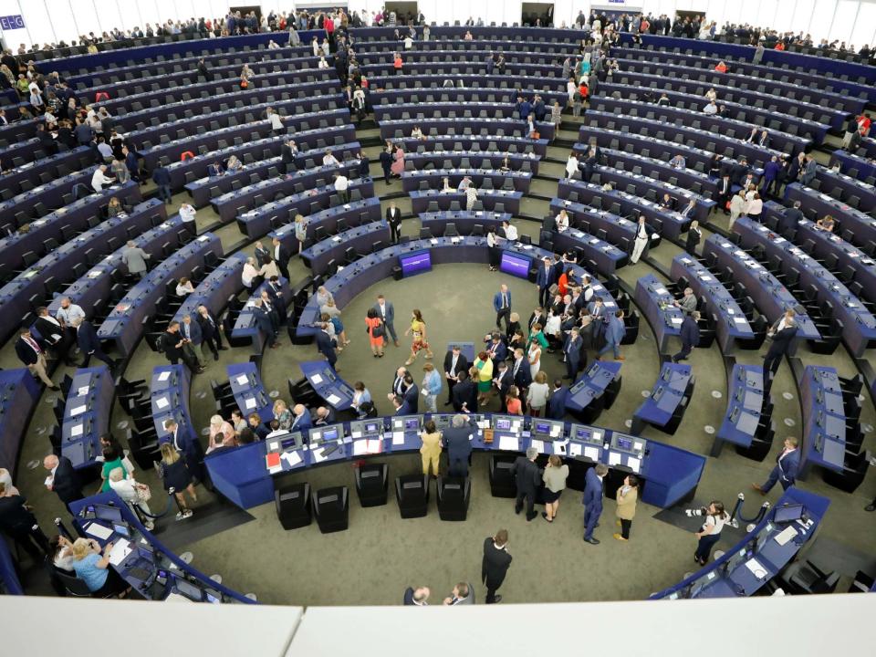 The European Parliament's seat in Strasbourg: AP