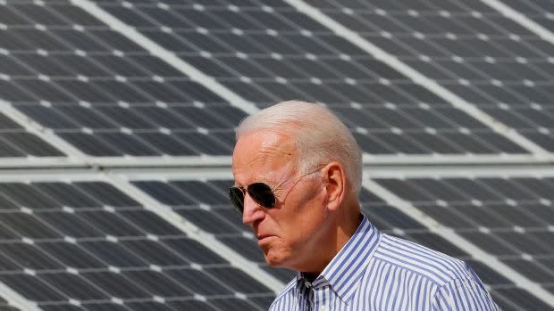 Joe Biden is working on climate change.