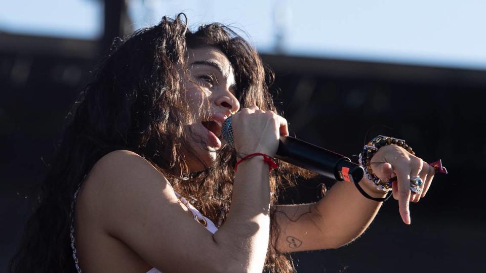 Jessie Revez performs at the Dreamville Festival in Raleigh, N.C., Saturday, April 1, 2023.