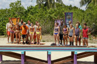 "There's Gonna be Hell to Pay" - The Gota Tribe and the Bikal Tribe before the Immunity Challenge during the third episode of "Survivor: Caramoan - Fans vs. Favorites."