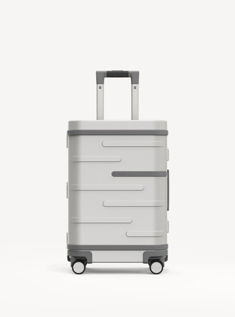 Aluminum Silver Rolling Luggage