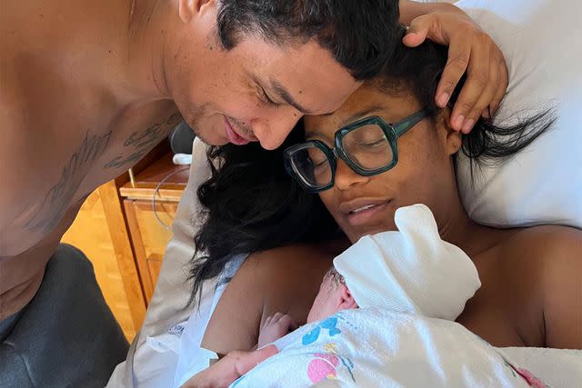 Keke Palmer/Instagram Keke Palmer with her partner and baby son