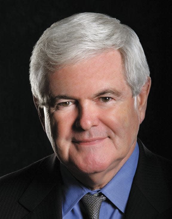 Former House Speaker Newt Gingrich, whose latest book is "March to the Majority." Gingrich and his wife Callista live in Collier County.