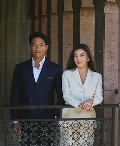 <p>tmski/Instagram</p> Prince Abdul Mateen of Brunei and Anisha Isa Kalebic