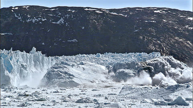 <b>Frozen Planet, BBC One, Wed, 9pm</b><br><b> Episode 1</b><br><br>Giant iceberg hundreds of metres across. This single piece of ice would dwarf most of mankind’s buildings. It collapsed from Store Glacier on the west coast of Greenland in July 2010.