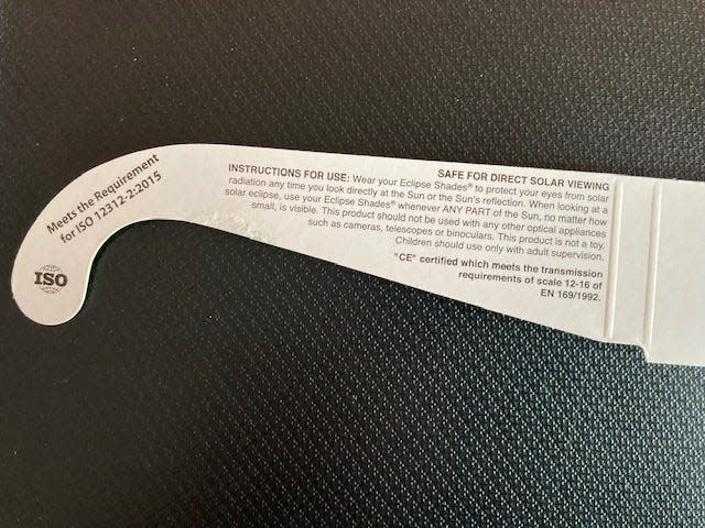 No matter where you buy your solar glasses to safely view the April 8 total solar eclipse, it's vital they carry the code ISO 12312-2.