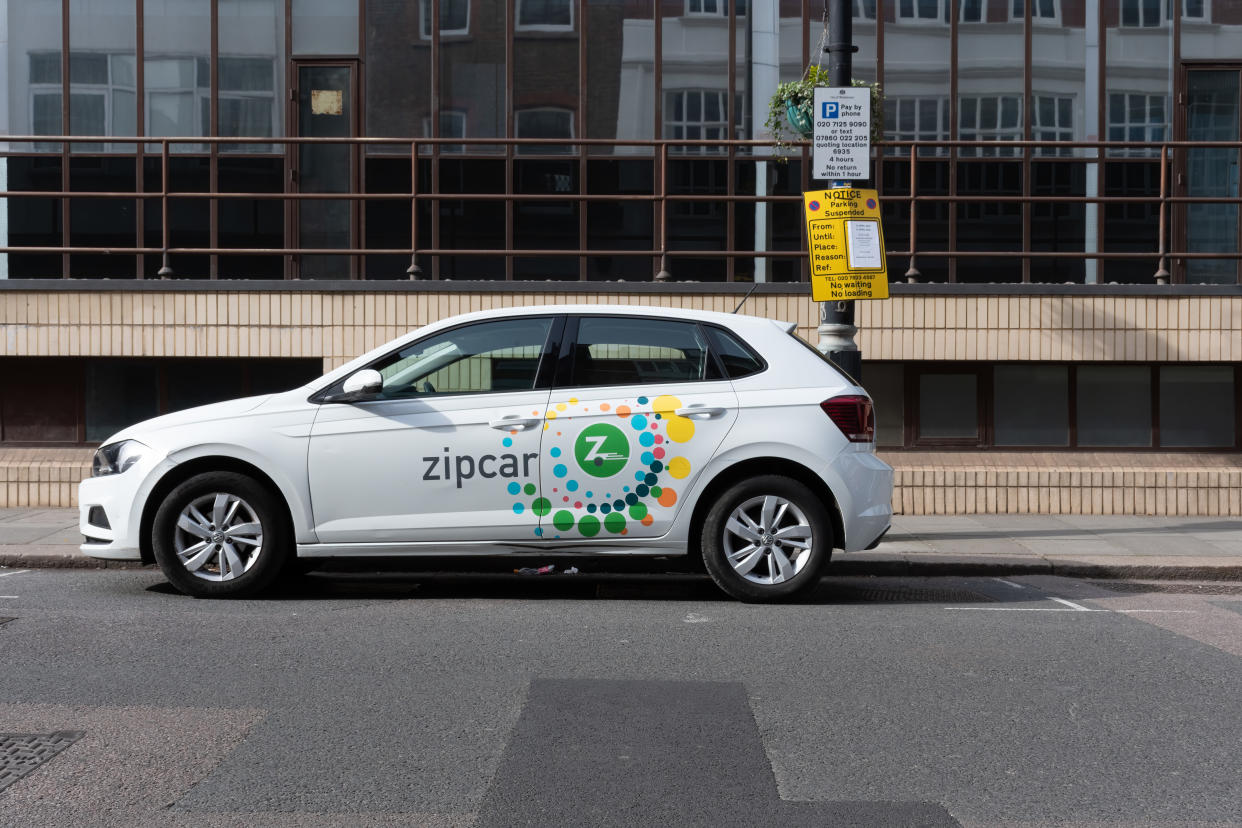 London. UK. 4.10.2022. Zipcar ride hire car.