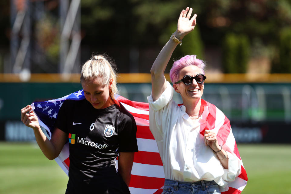 Megan Rapinoe doesn't see the point in engaging President Donald Trump. (Getty)