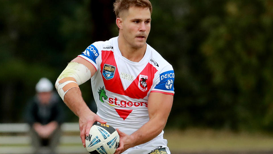 Dragons coach Anthony Griffin says he won't be rushing Jack de Belin back to NRL level. (Photo by Jeremy Ng/Getty Images)