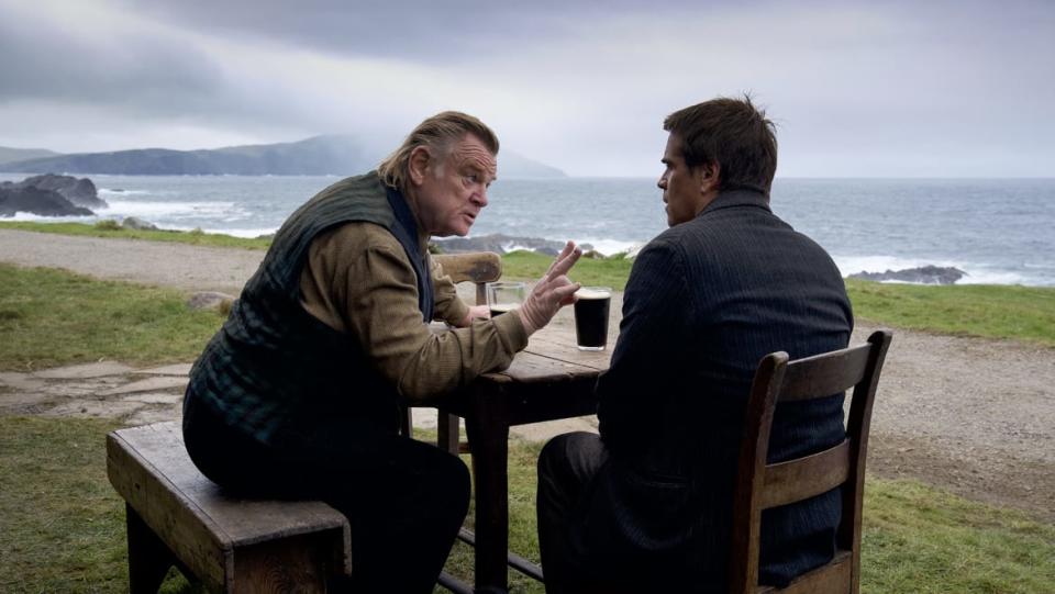 <div class="inline-image__caption"><p>Brendan Gleeson and Colin Farrell in the film <em>The Banshees of Inisherin</em>.</p></div> <div class="inline-image__credit">Courtesy of Searchlight Pictures</div>