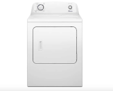 <p><strong>Amana</strong></p><p>bestbuy.com</p><p><strong>$494.99</strong></p><p>This dryer proves that fancy features alone don’t guarantee better results — and that you can score a great clothes dryer on a smaller budget! This machine has basic knob controls, timed and automatic cycles, three heat settings (low, high and no heat) and not much more, but <strong>it</strong> <strong>does the job just as well as more expensive models</strong>. Some cycles were a bit longer or hotter than other dryers we tested, but temperatures held steady. It has the option to keep the drum tumbling when the cycle is over to prevent wrinkles from setting in, and the lint filter is large and we found it easy to clean. The 6.5-cubic-foot capacity inner drum is slightly smaller that other "full-size" models — but you likely won't even notice the difference unless large, bulky loads are common in your household.</p>