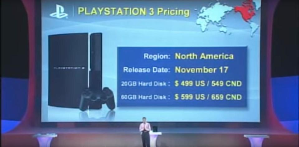 PlayStation 3 price announcement