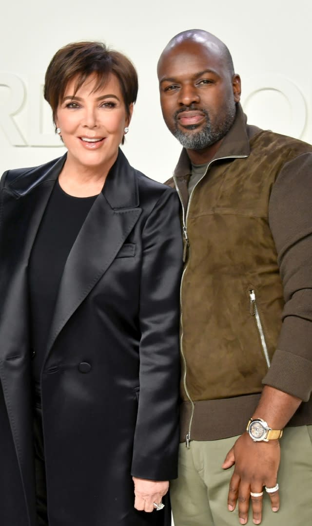 HOLLYWOOD, CALIFORNIA – FEBRUARY 07: (L-R) Kris Jenner and Corey Gamble attend the Tom Ford AW20 Show at Milk Studios on February 07, 2020 in Hollywood, California. <em>Photo by Amy Sussman/Getty Images.</em>