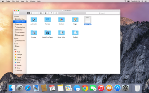 OS X Yosemite iCloud Drive