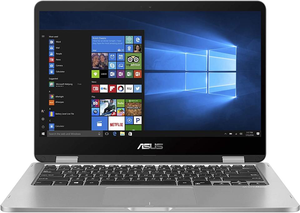 ASUS VivoBook Flip 14 Thin and Light 2-in-1 Laptop, 14”. Image via Amazon.