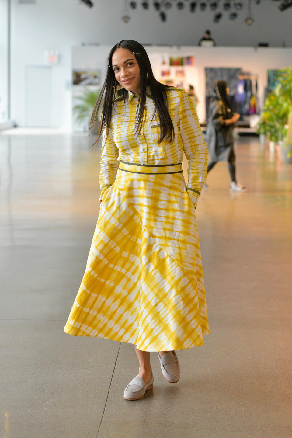 Rosario Dawson at New York Fashion Week in February 2019.&nbsp; (Photo: Roy Rochlin via Getty Images)