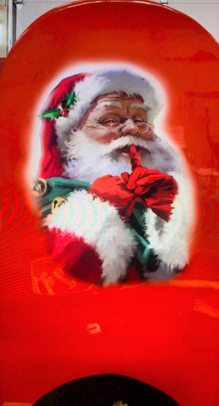 A view of a Santa's Mailbox created for the 2022 Christmas season in Vineland. The annual Christmas Parade will be its public debut. Photo/November 2022.