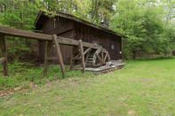 <p>Lightning struck the mill in 1972. ‘The mill burned down and that was the end of the town,’ Sherri Milkie, a real estate agent overseeing the listing, tells Business Insider. </p>