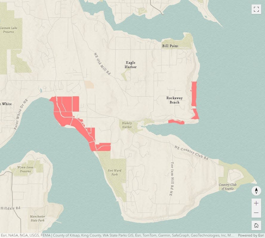 The UW research team identifies deeds of properties along the shore of Bainbridge Island that contain racial restrictions between the 1920s and 1940s.