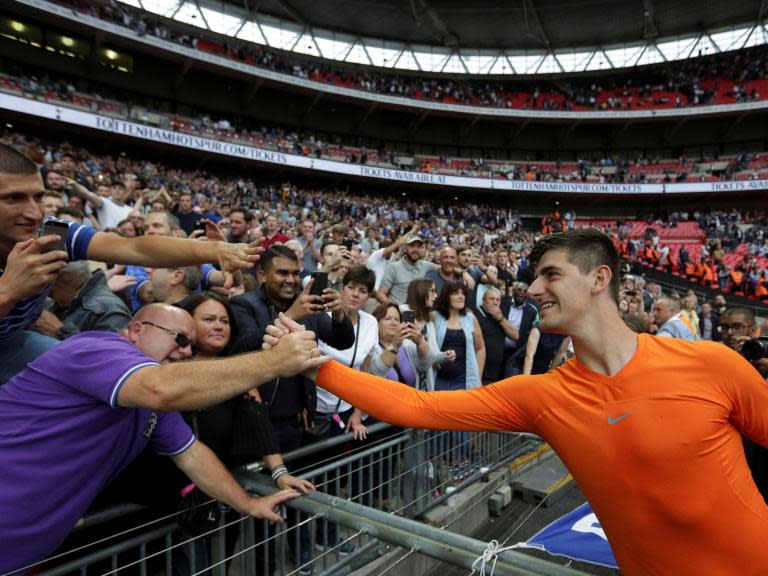 Thibaut Courtois hits out at Tottenham for using Wembley speakers to create atmosphere during defeat to Chelsea