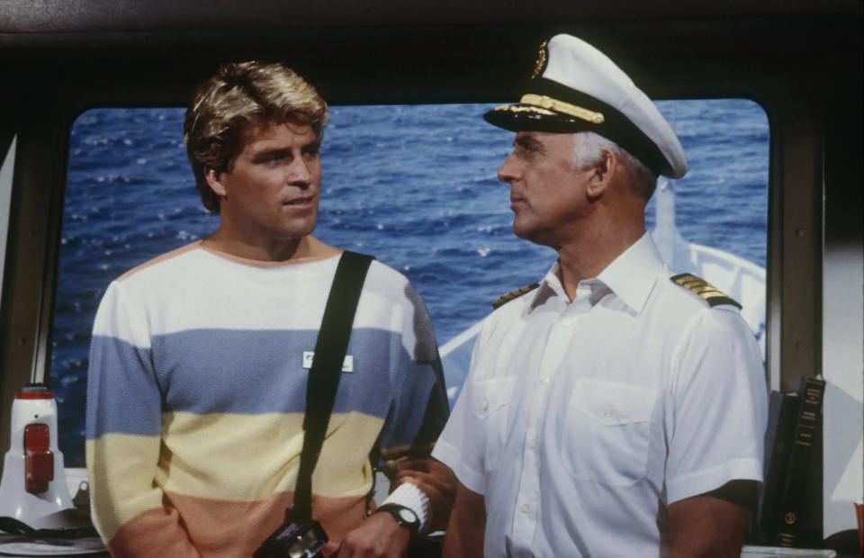 ted mcginley with gavid macleod in the love boat