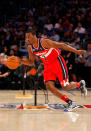 ORLANDO, FL - FEBRUARY 25: John Wall of the Washington Wizards competes during the Taco Bell Skills Challenge part of 2012 NBA All-Star Weekend at Amway Center on February 25, 2012 in Orlando, Florida. NOTE TO USER: User expressly acknowledges and agrees that, by downloading and or using this photograph, User is consenting to the terms and conditions of the Getty Images License Agreement. (Photo by Mike Ehrmann/Getty Images)