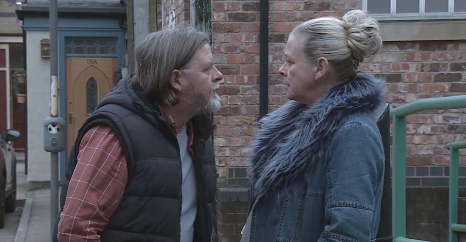 denny and bernie in coronation street