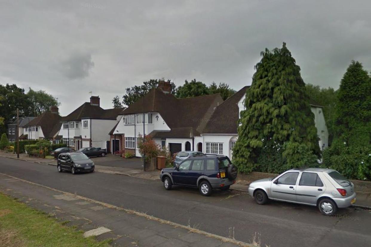 Terrifying attack: An elderly couple were robbed at knifepoint in Whittington Way, Pinner: Google maps
