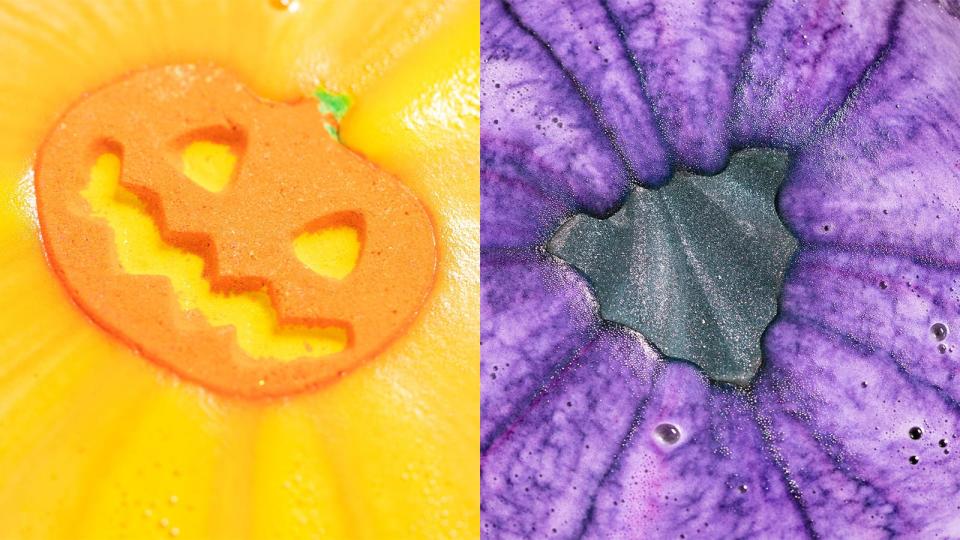 Soak in a spooky-themed tub with Lush bath bombs.