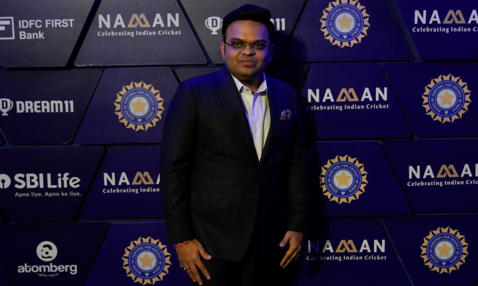 <span>Jay Shah is the youngest chair in the history of the International Cricket Council at 35.</span><span>Photograph: Mahesh Kumar A/AP</span>