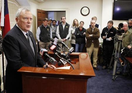 Georgia Governor Nathan Deal speaks to the media at the State Capitol in Atlanta, Georgia, January 30, 2014. REUTERS/Tami Chappell