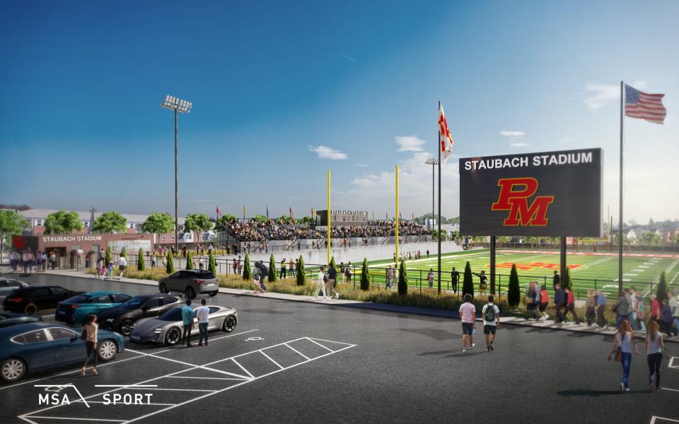 Purcell Marian's new football stadium will feature the name of Pro Football Hall of Famer Roger Staubach, a 1960 grad.