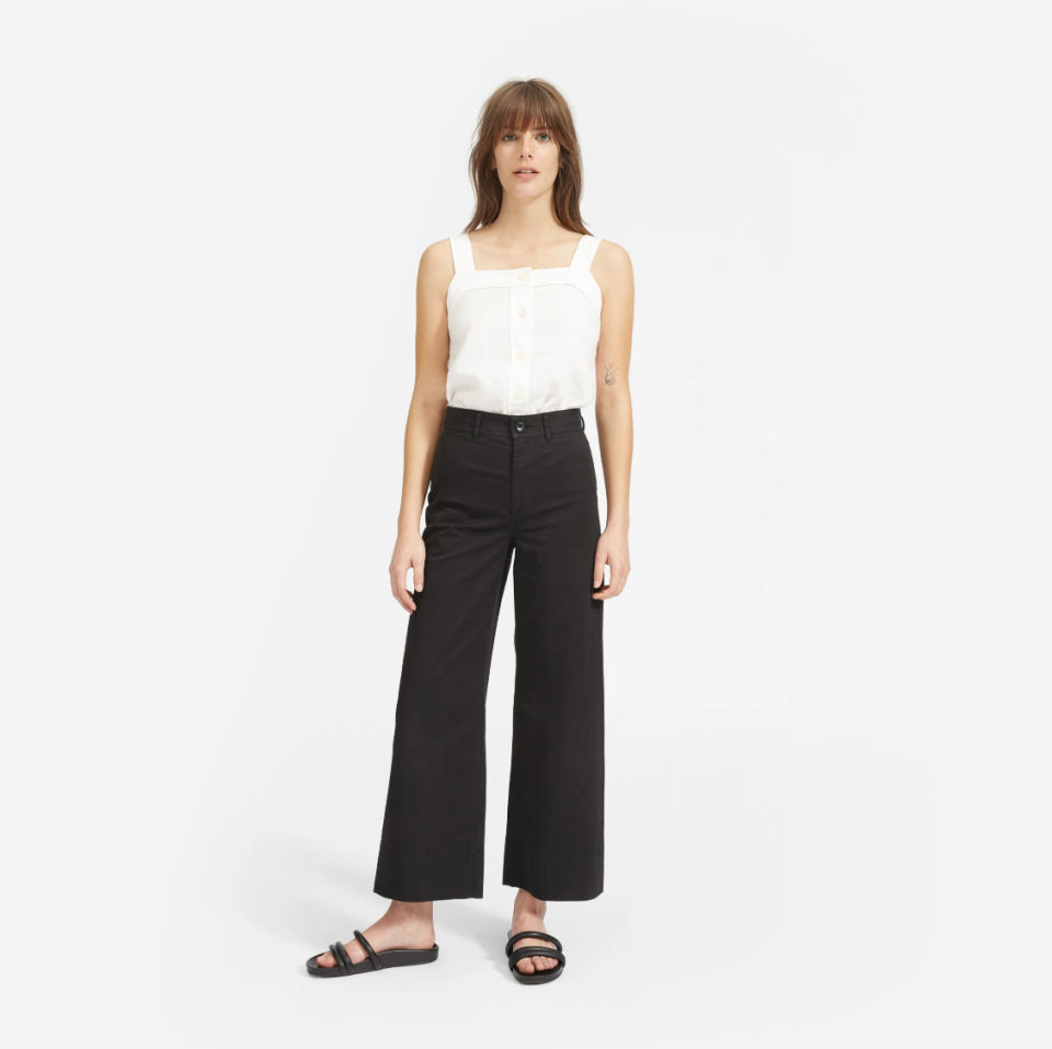 Everlane The Lightweight Wide Leg Crop Chino